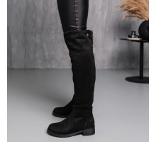 Ботфорты женские зимние Fashion Abu 3890 36 размер 23,5 см Черный
